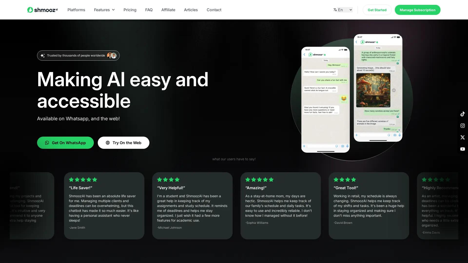 Shmooz AI screenshot