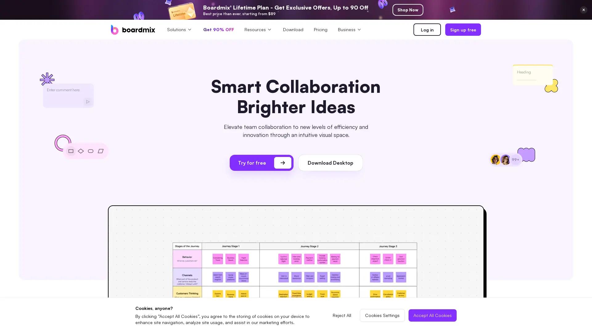 Boardmix Online Whiteboard screenshot