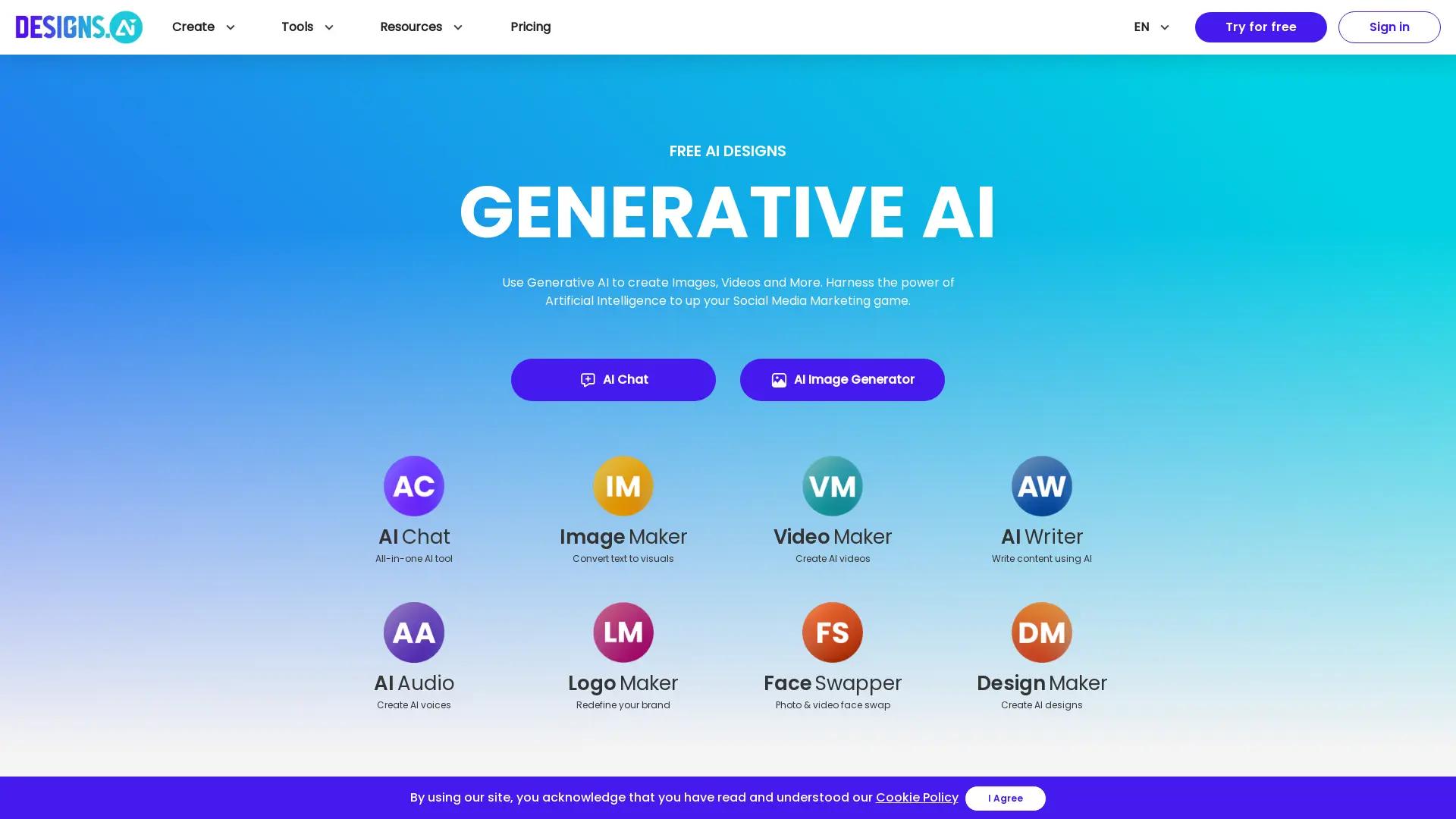 Designs.AI screenshot
