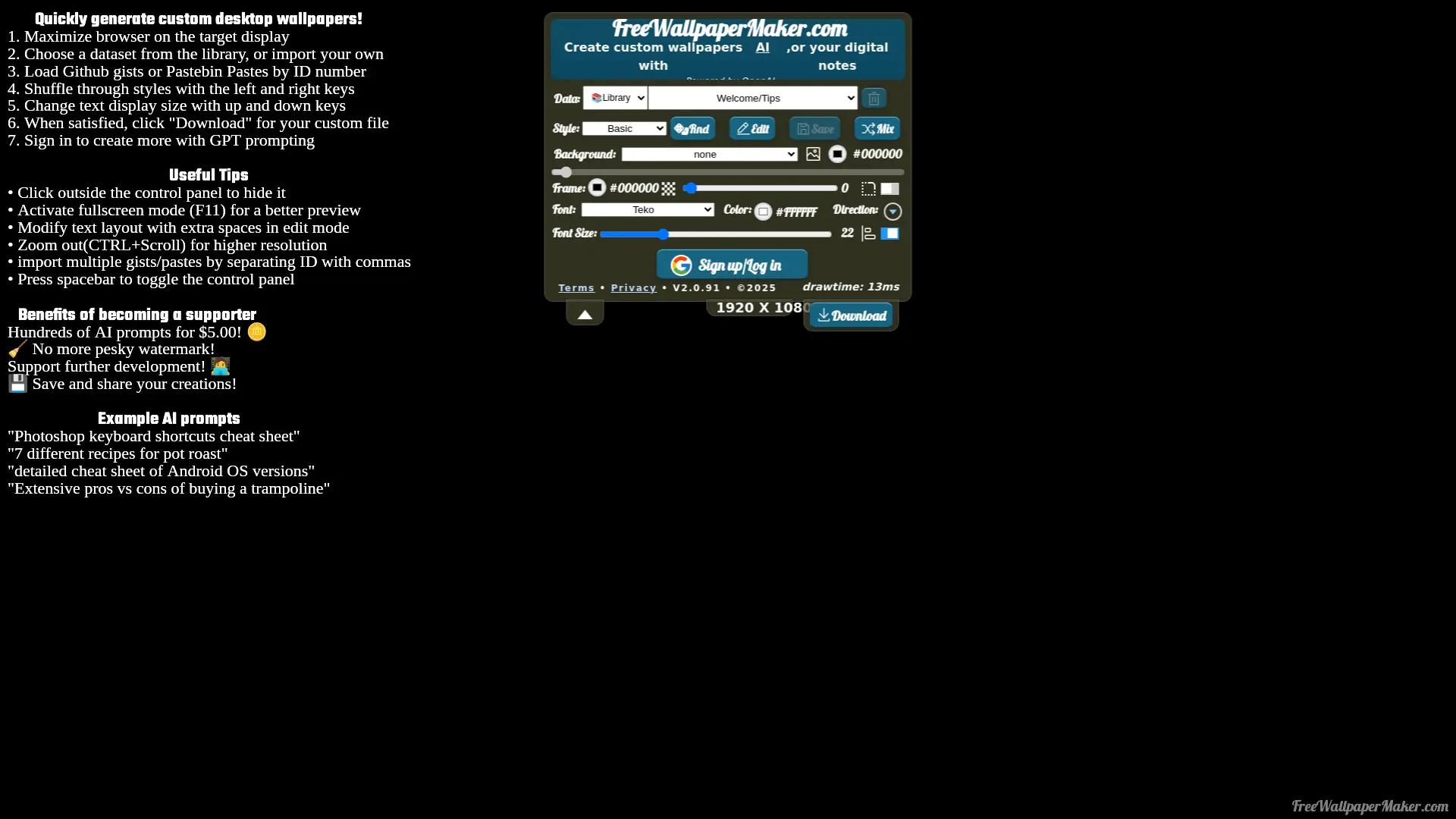 Free Wallpaper Maker screenshot