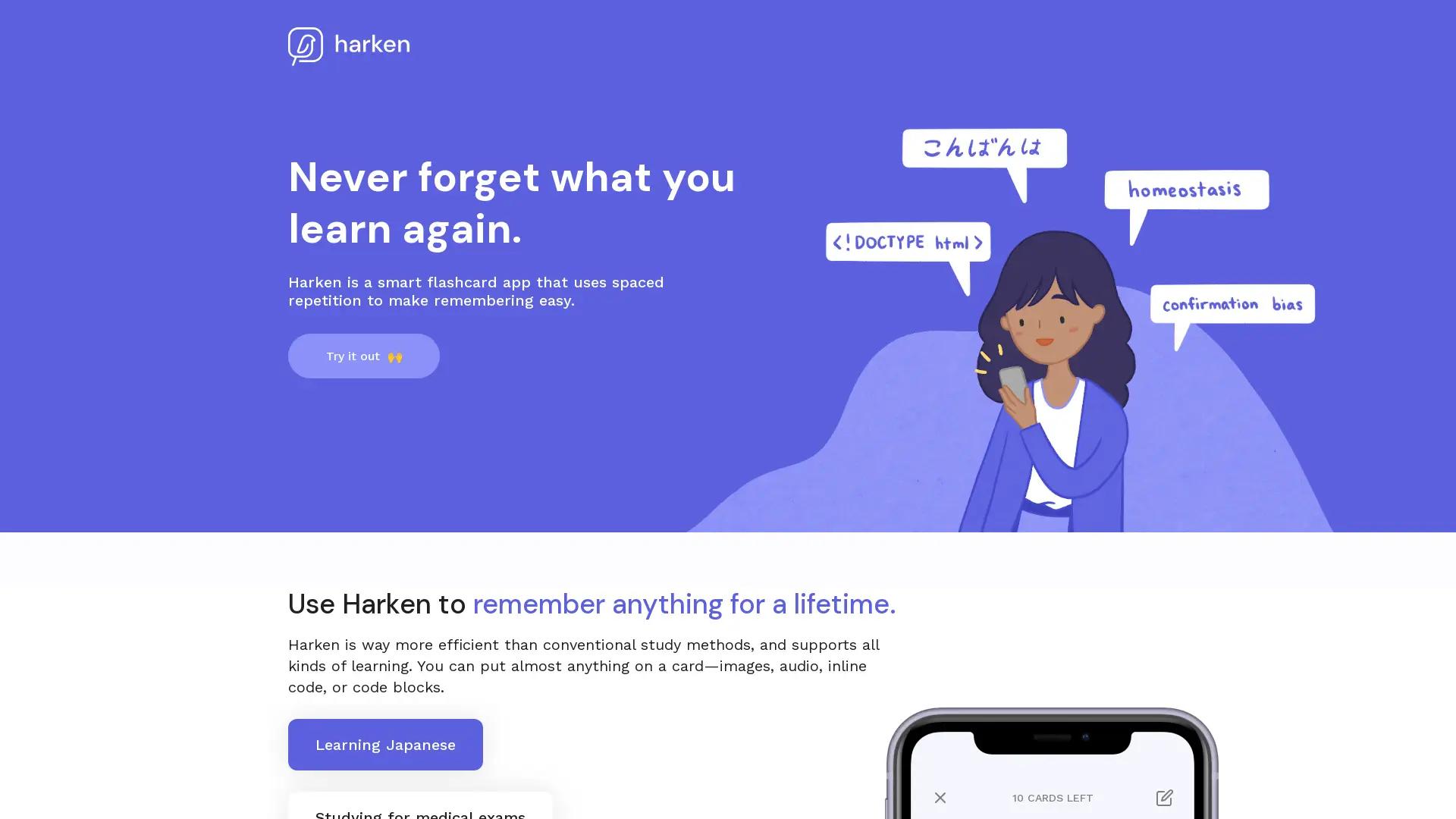 Harken Chrome Extension screenshot