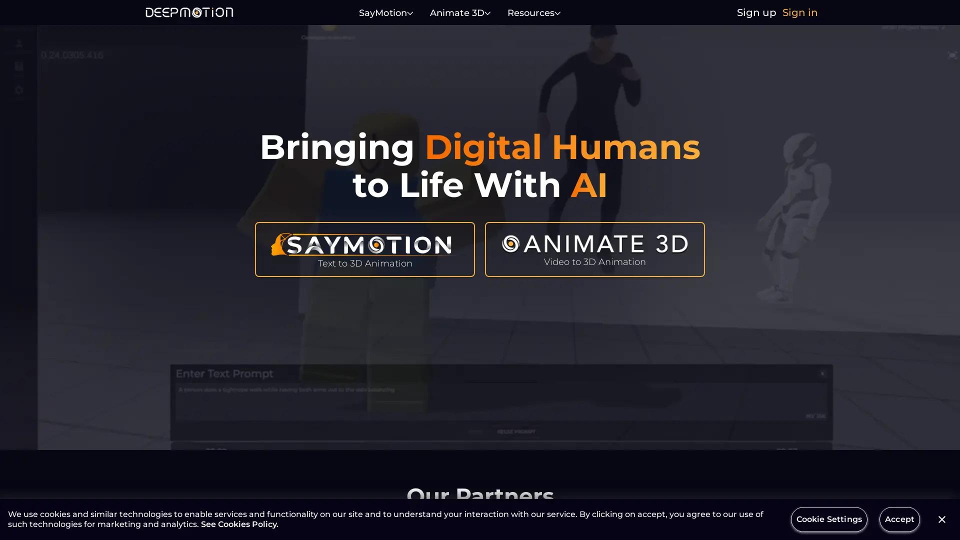 DeepMotion screenshot