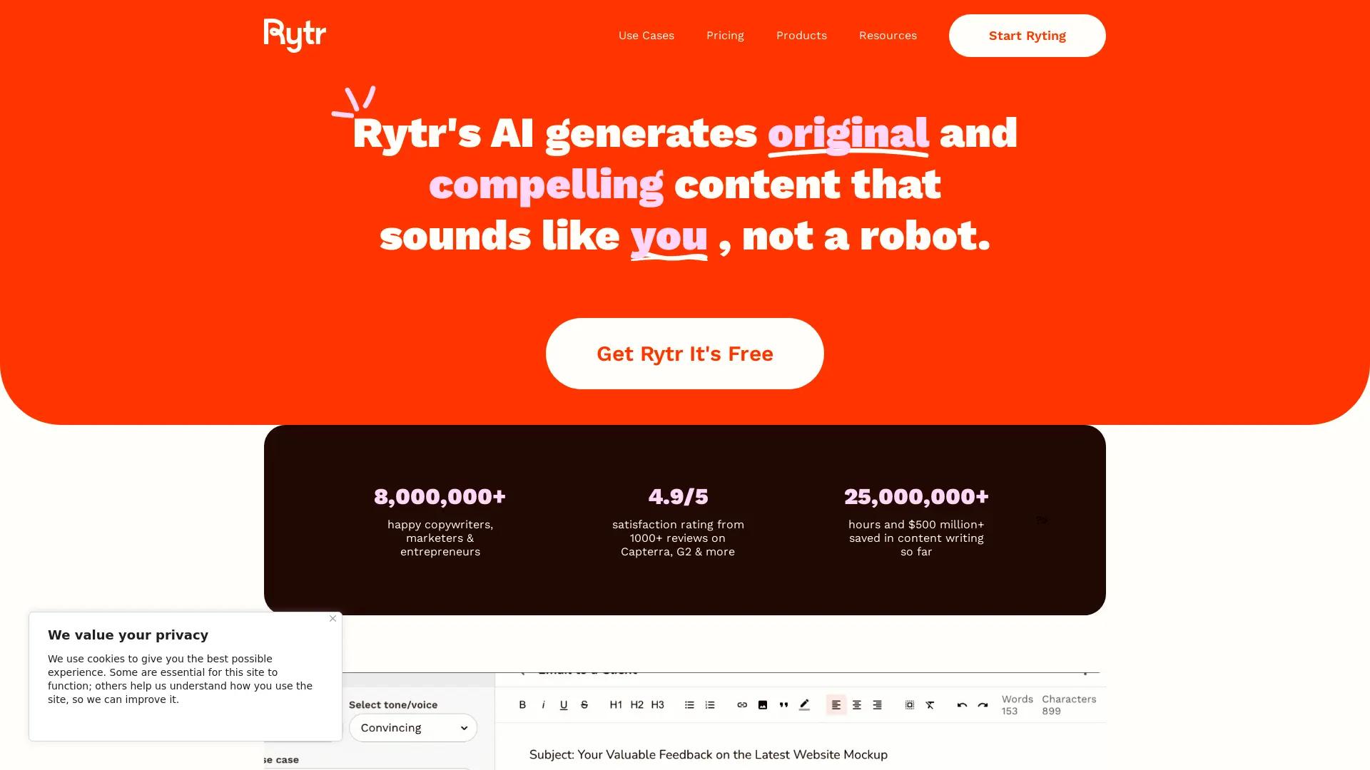 Rytr.Me screenshot
