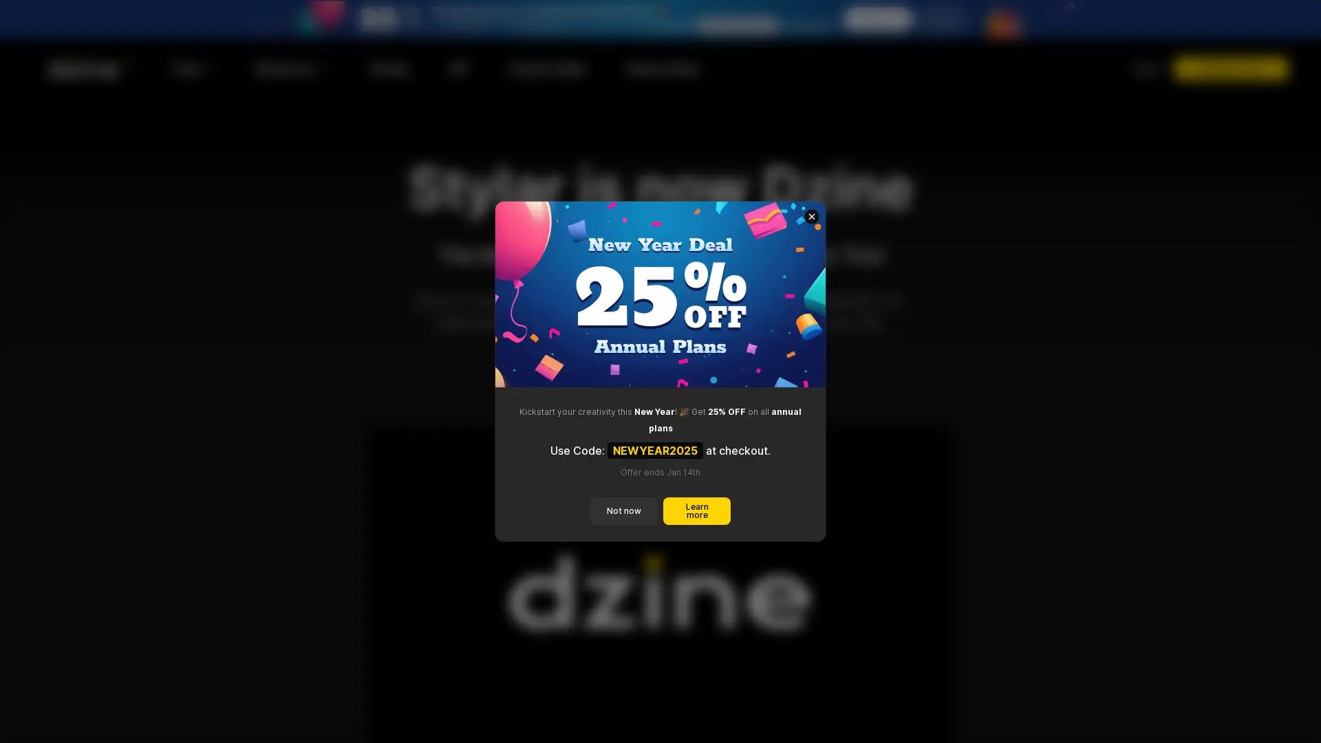 Dzine screenshot