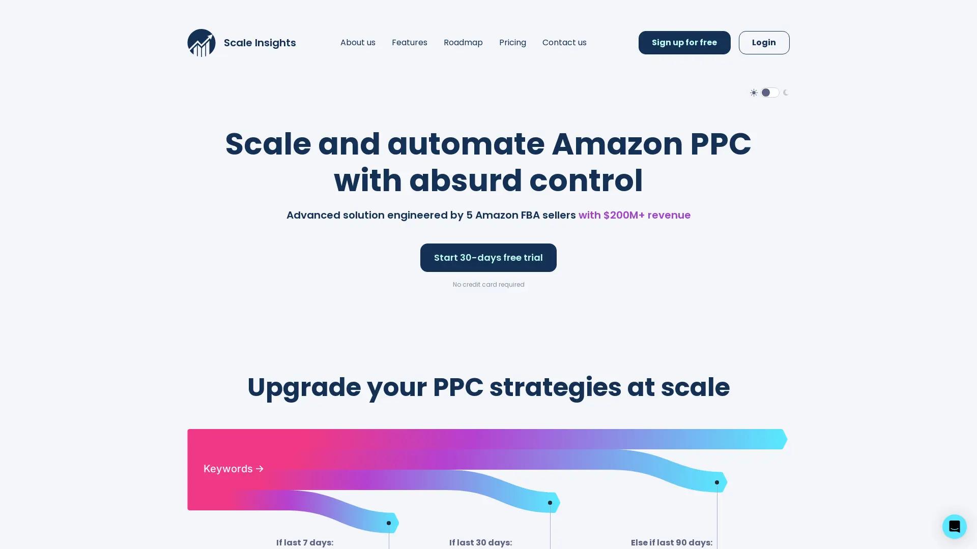 Scale Insights Platform screenshot