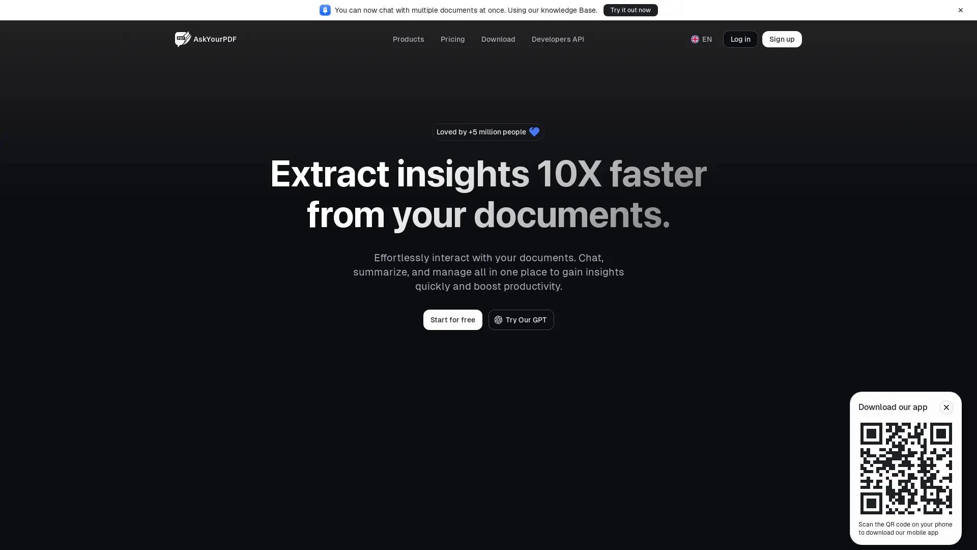 Ask Your PDF screenshot