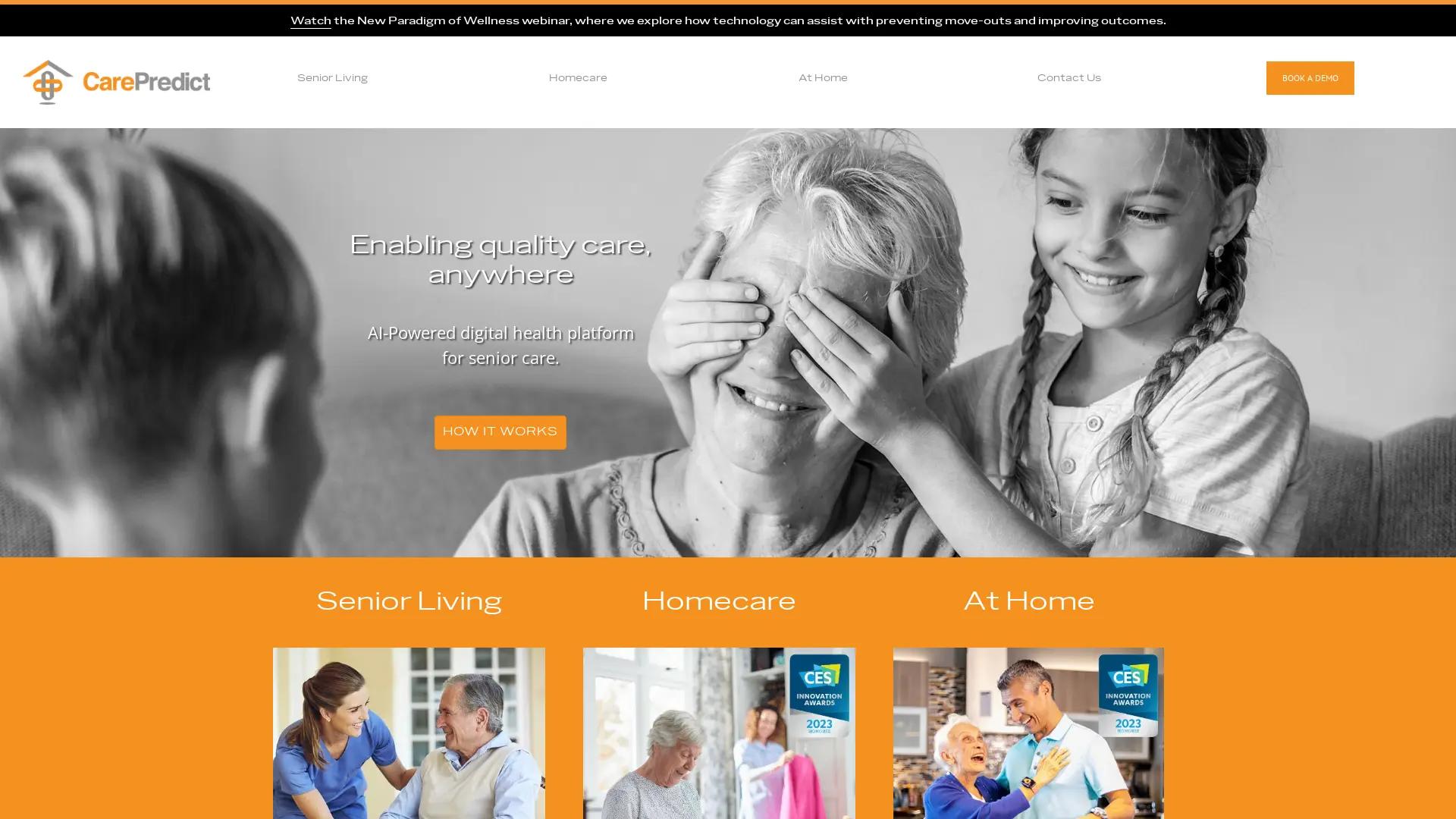 Carepredict screenshot