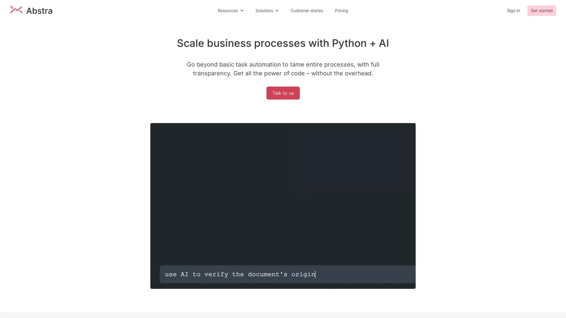 Abstra Workflows screenshot