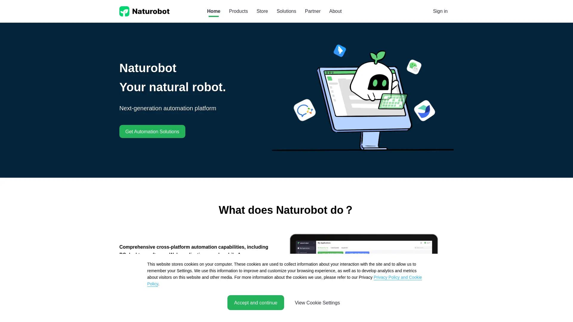 Naturobot RPA screenshot