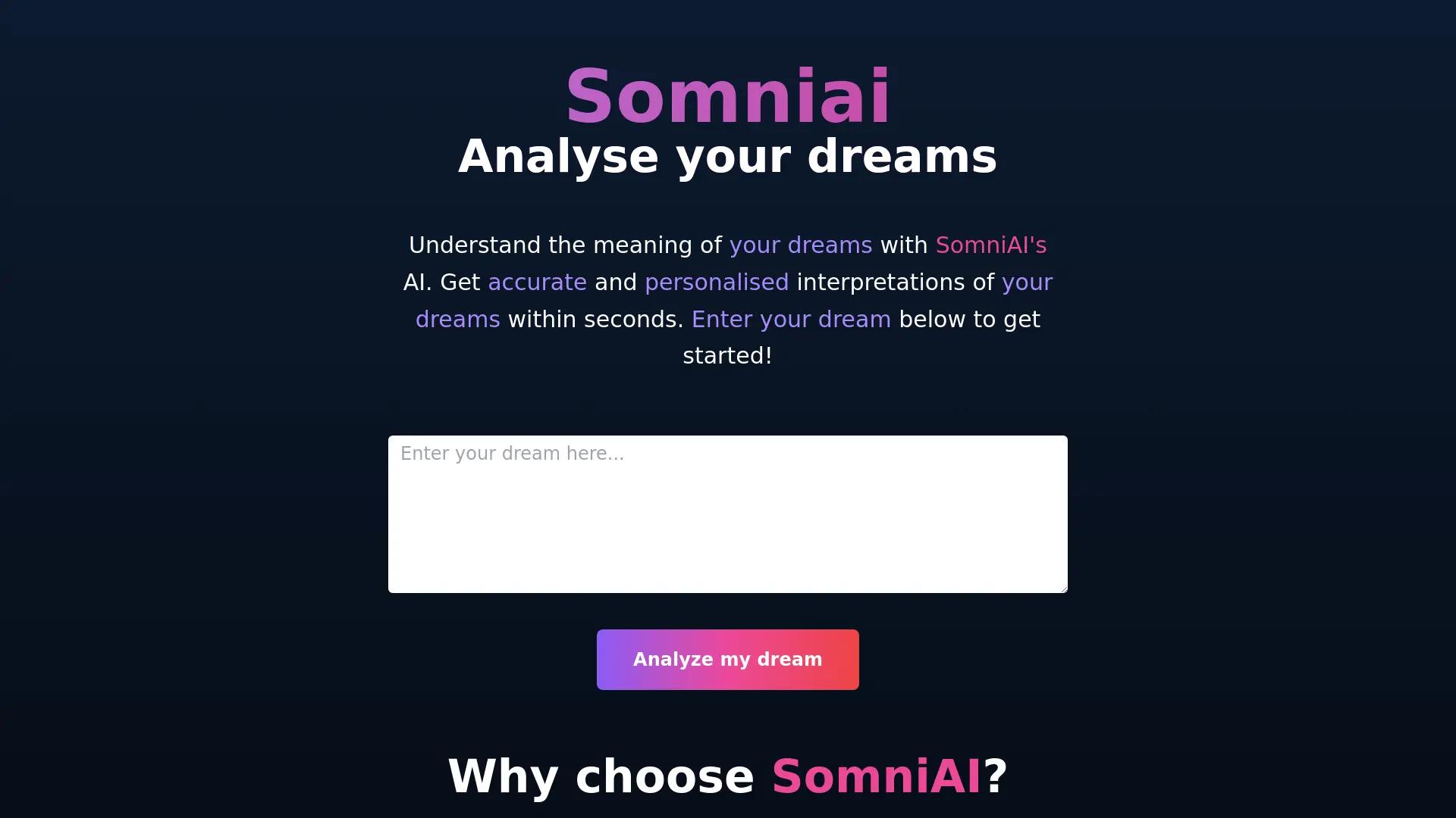 SomniAI screenshot