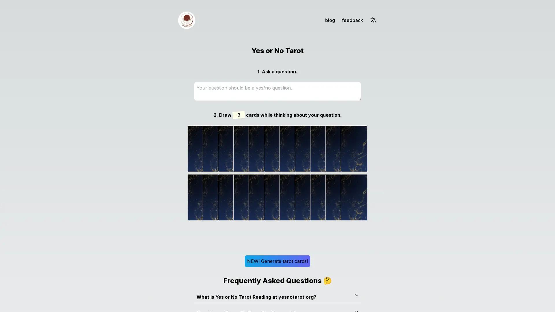 AI Yes-Or-No Tarot screenshot