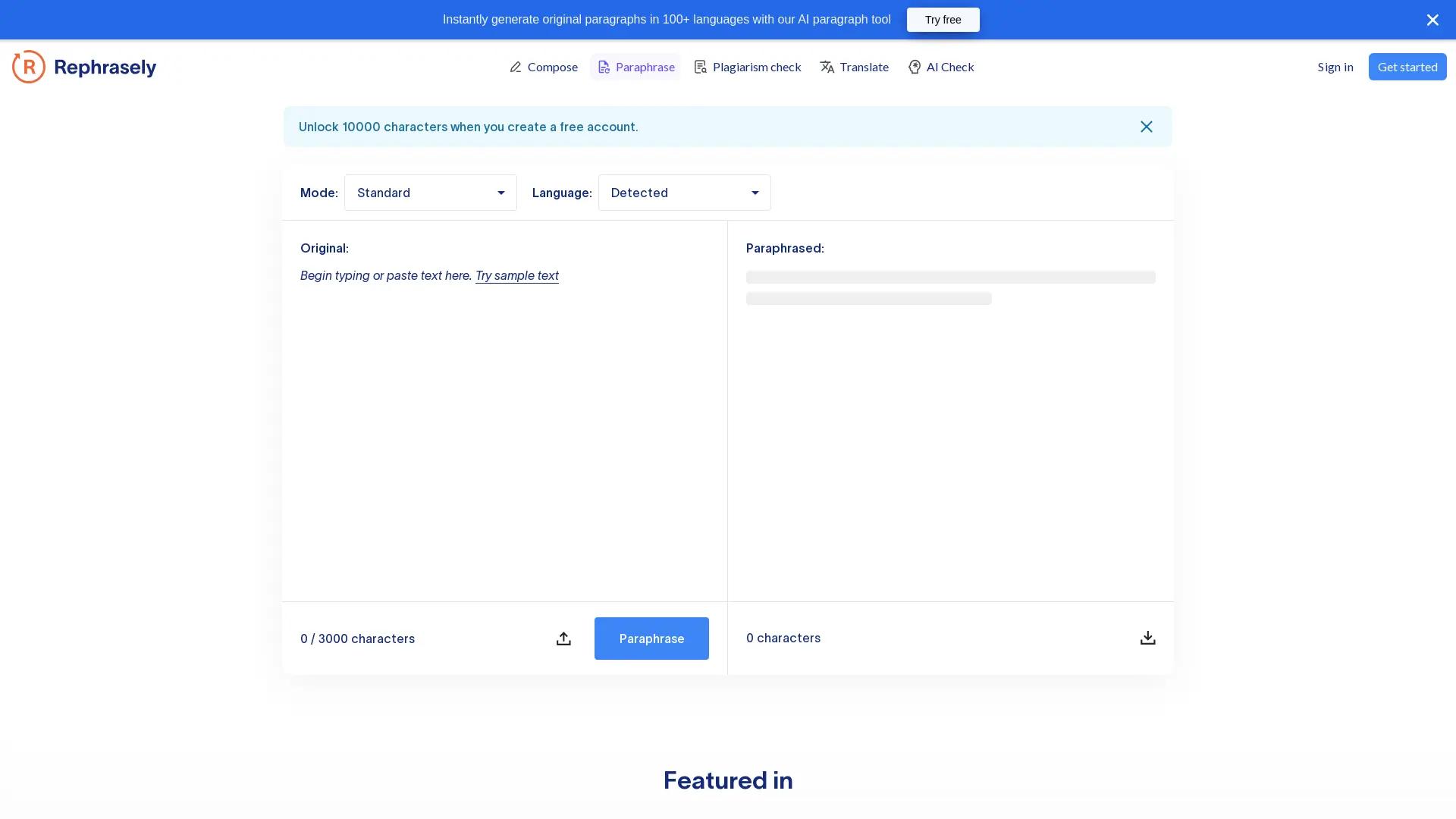 Rephrasely screenshot