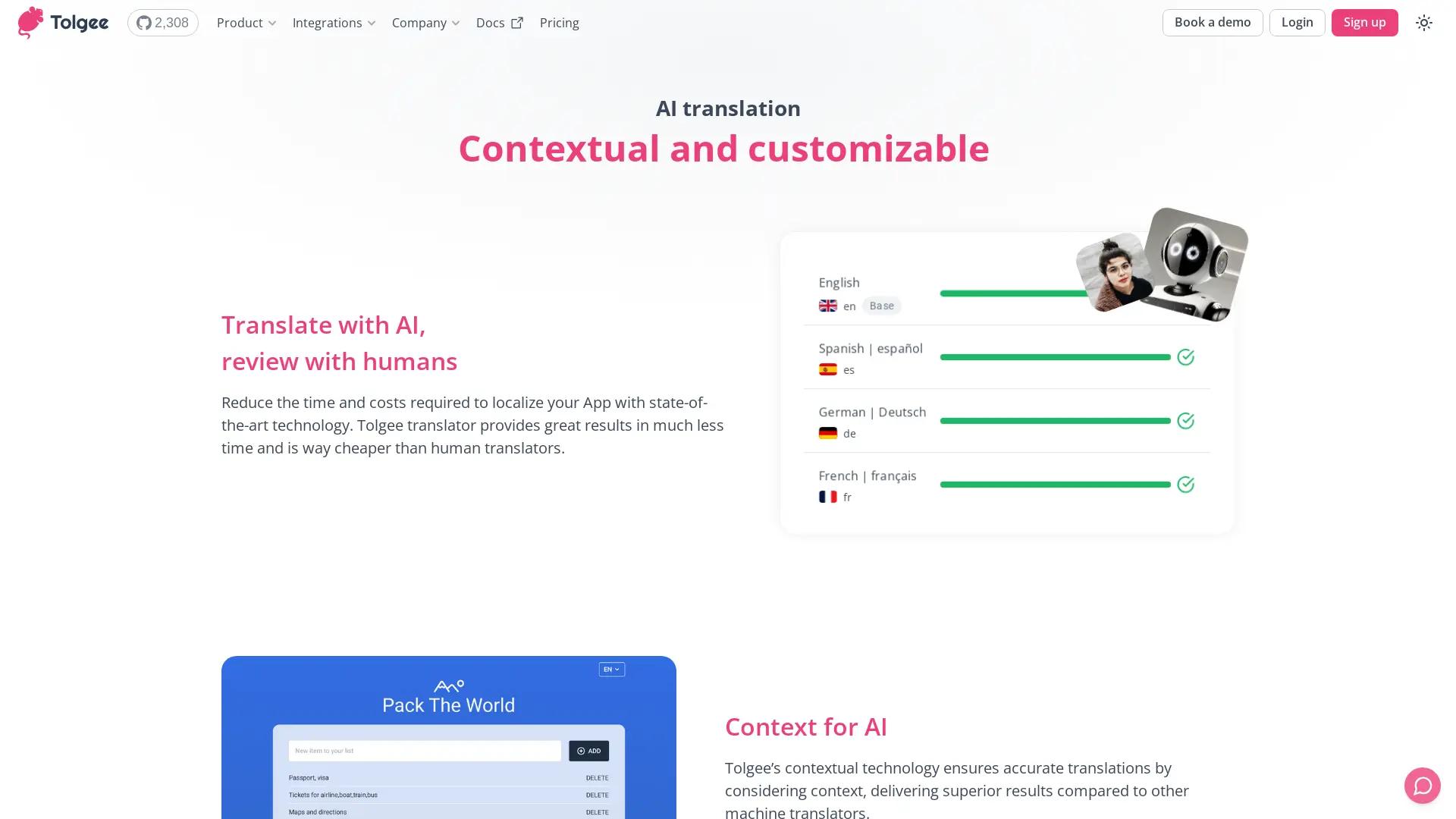 Tolgee AI Translator screenshot