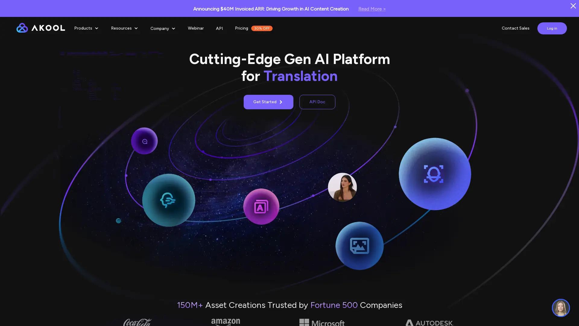 Akool AGI Content Platform screenshot