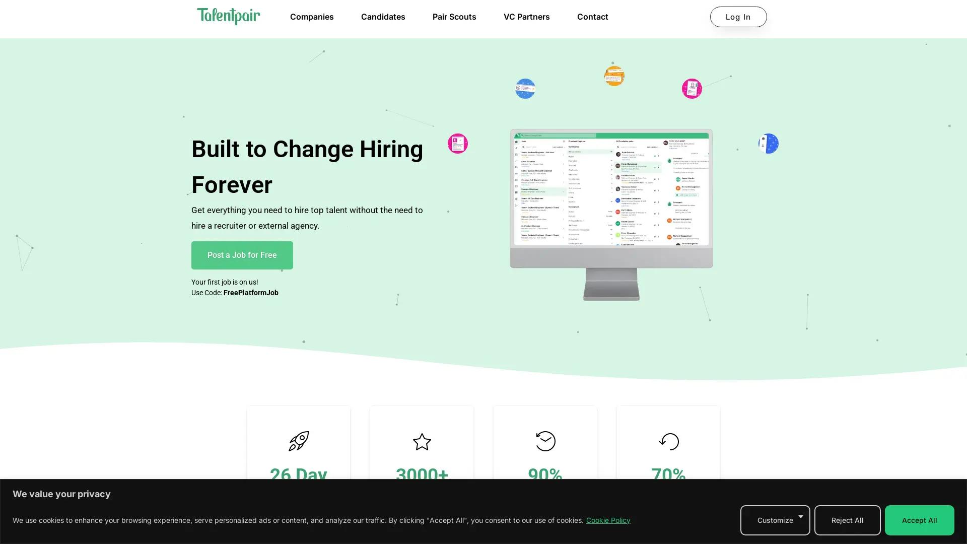Talentpair screenshot