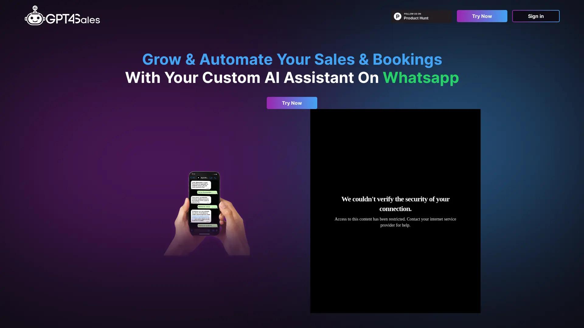 Gpt4sales screenshot