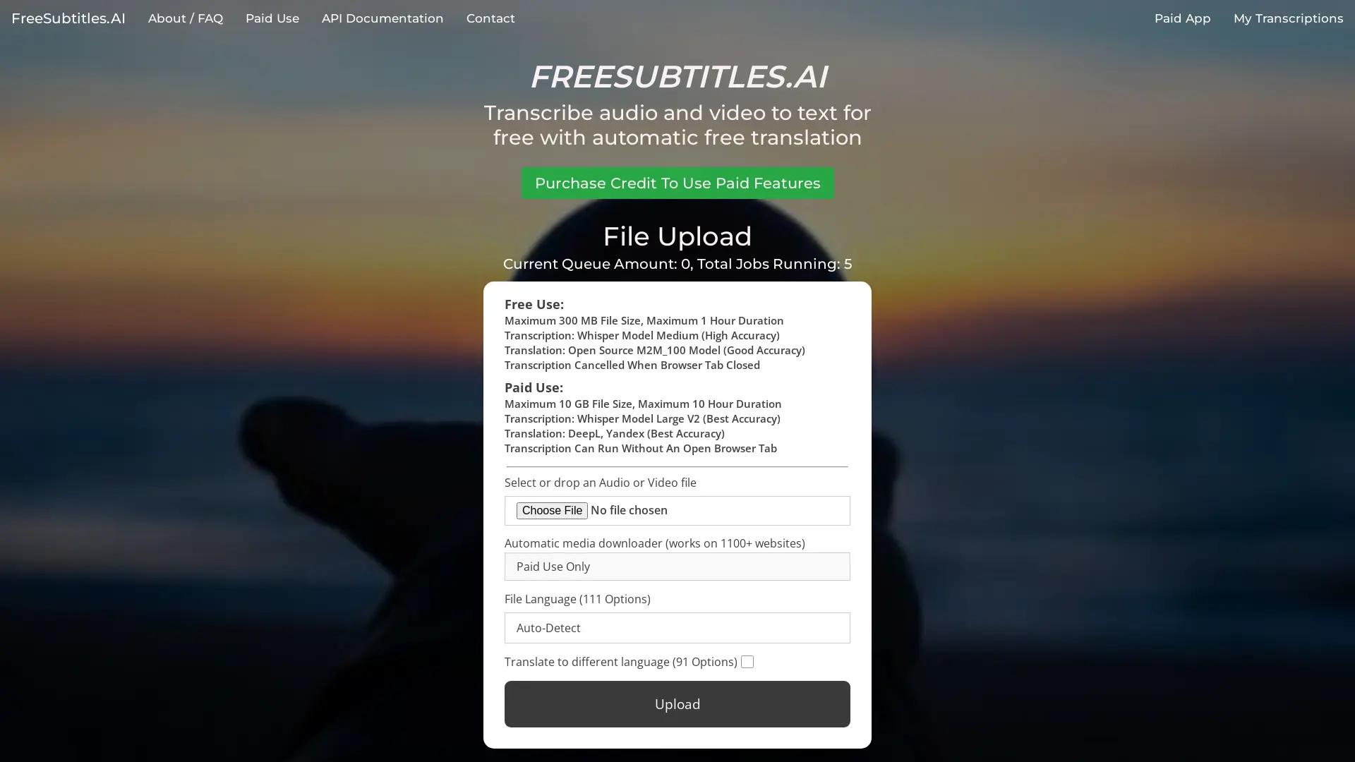 Free Subtitles AI screenshot