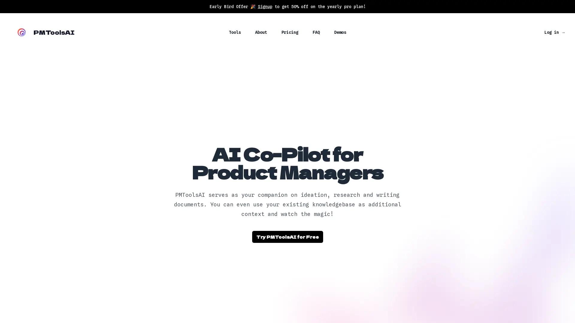 Pmtoolsai screenshot