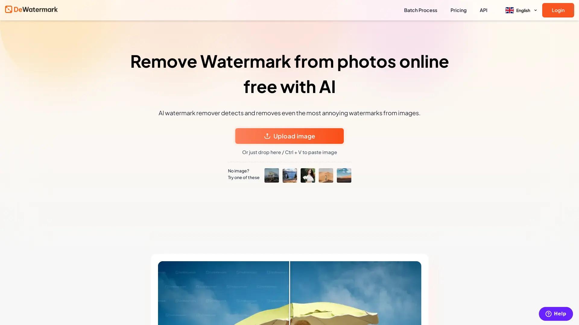 Dewatermark AI screenshot