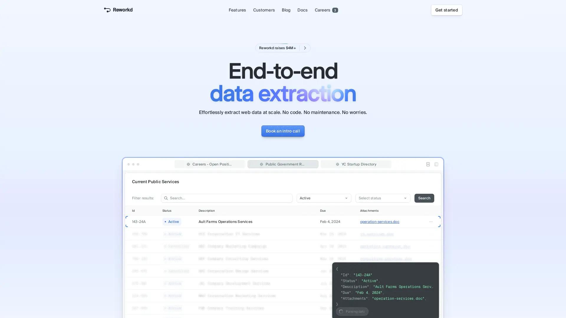 Reworkd AI screenshot