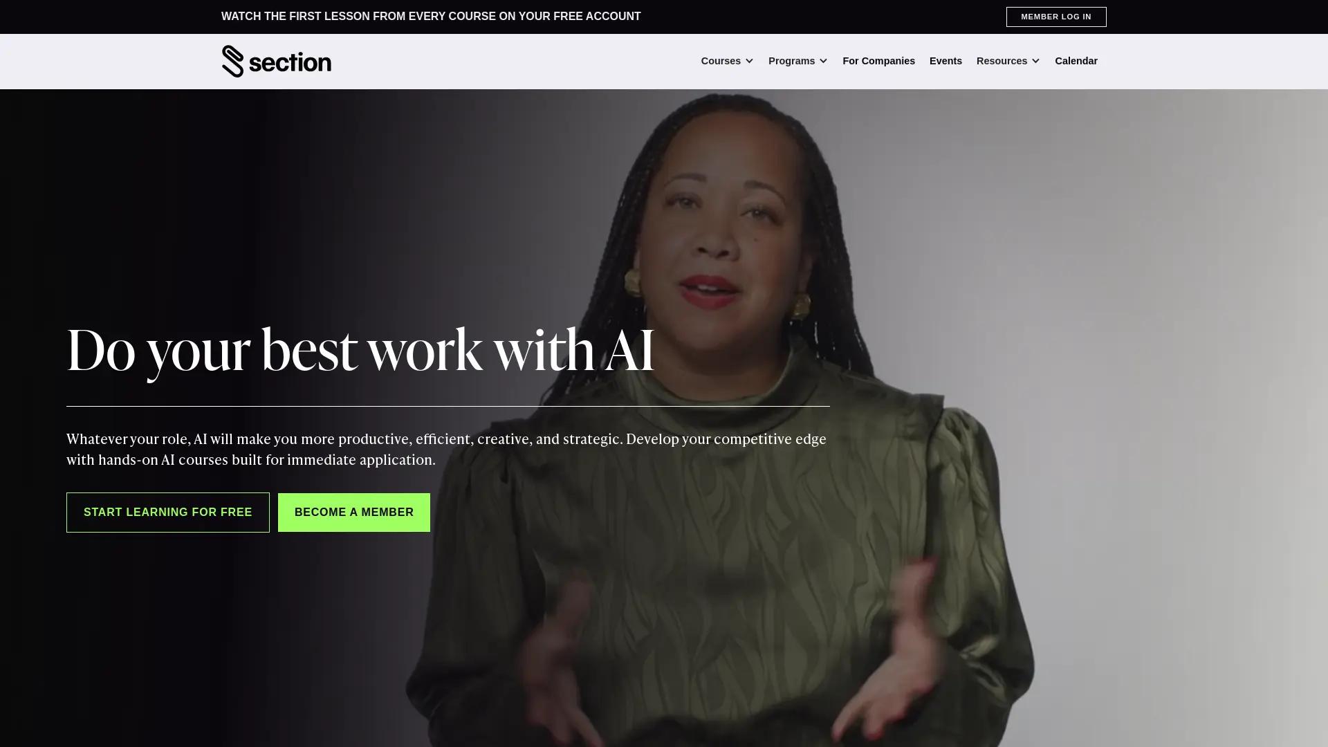 Sectionschool screenshot