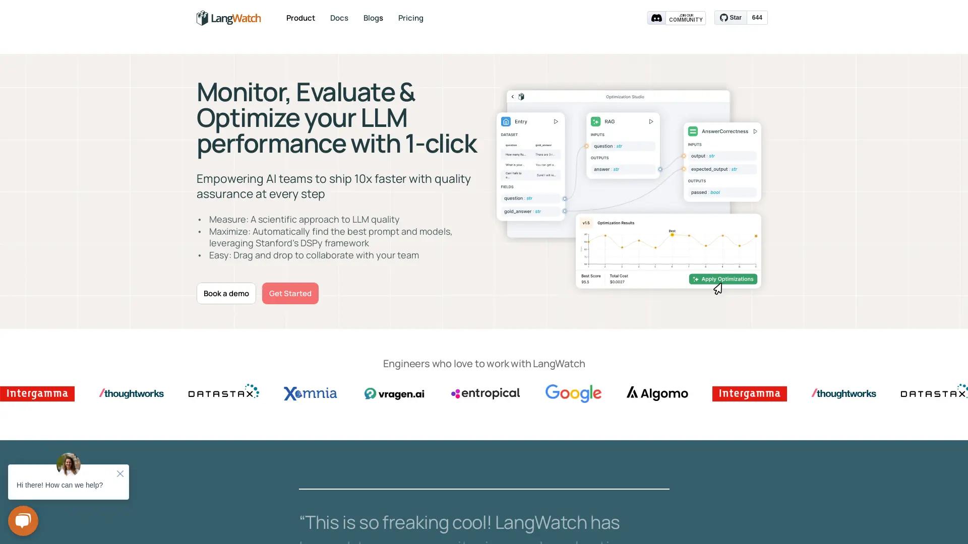 LangWatch screenshot