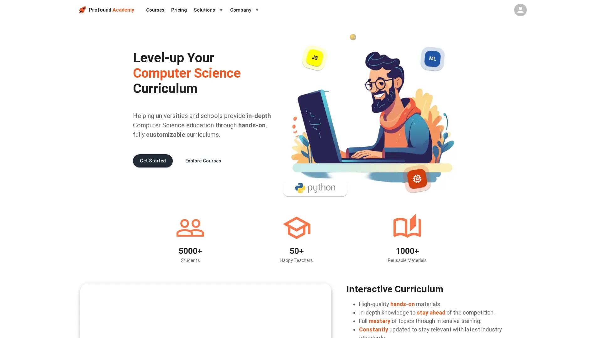 Profound Academy screenshot