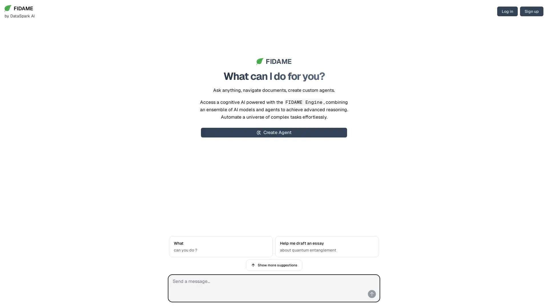 DataSpark AI screenshot