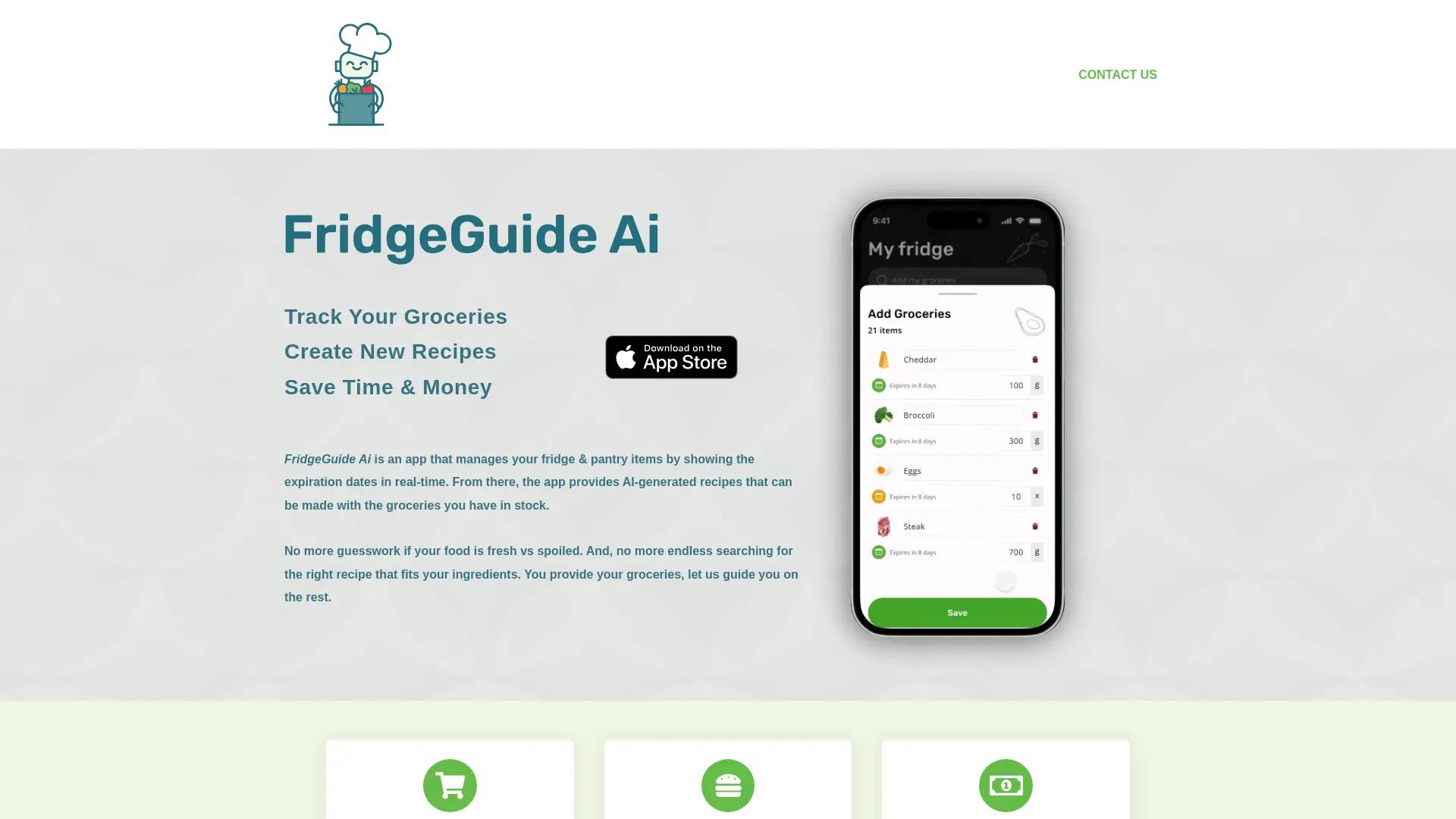 Fridgeguide Ai screenshot