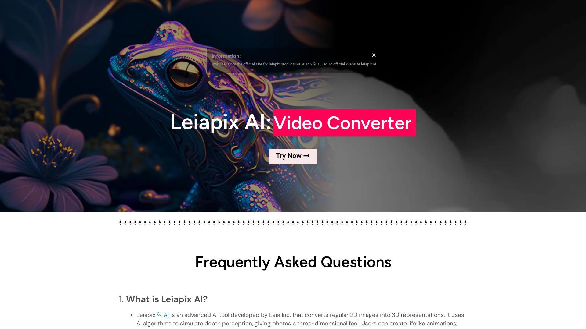 Leiapix AI screenshot