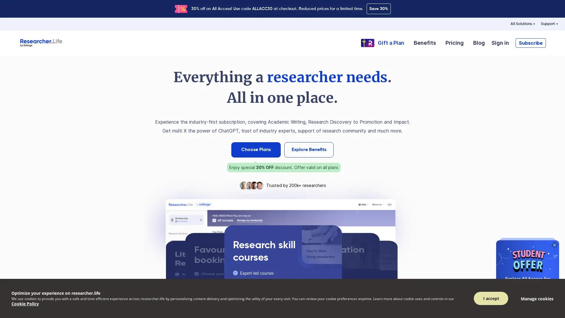 Researcher.Life screenshot