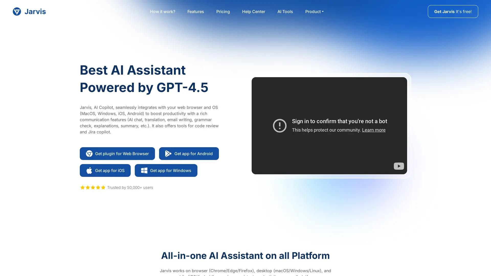 Jarvis AI screenshot