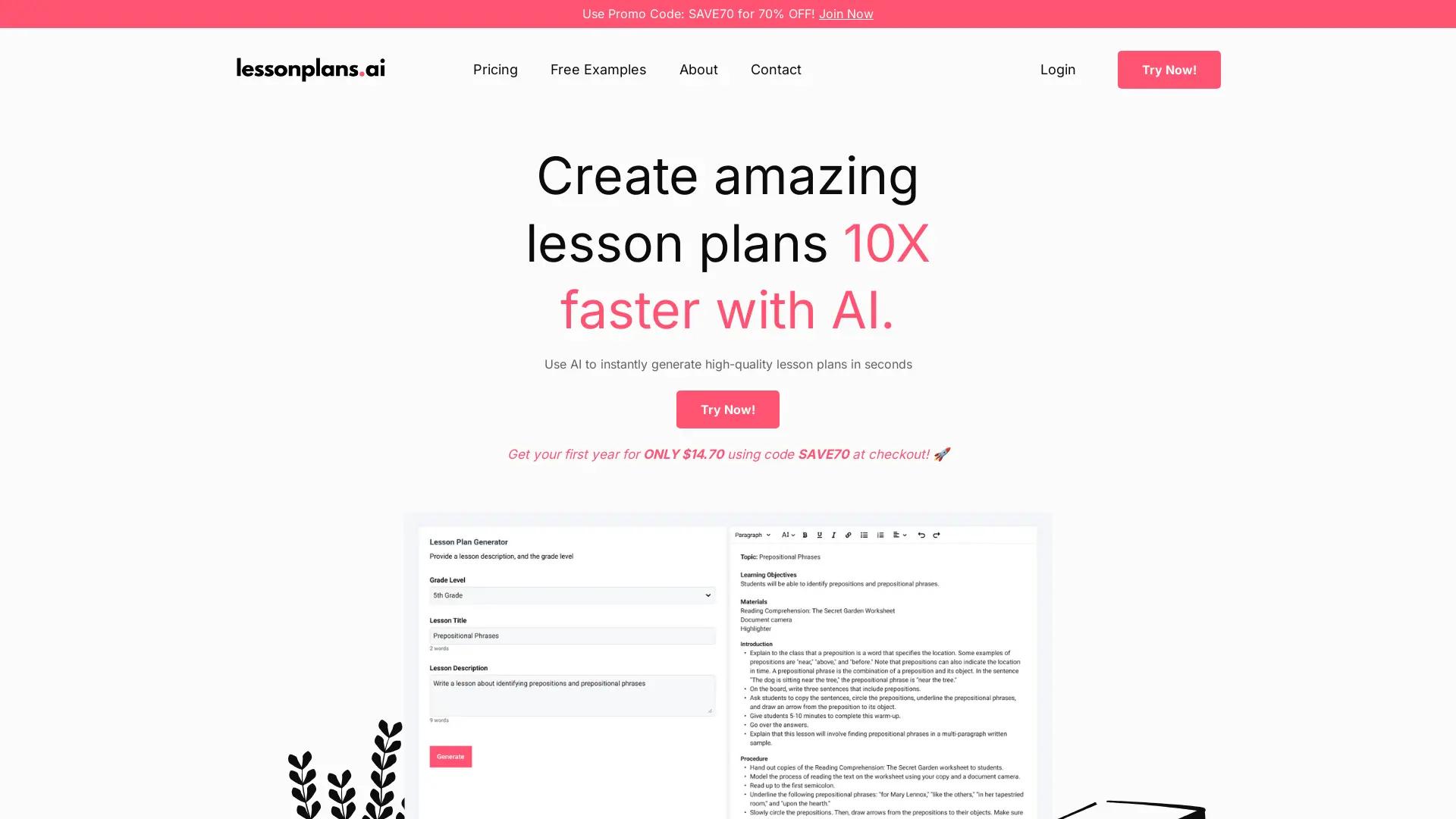 LessonPlans.Ai screenshot