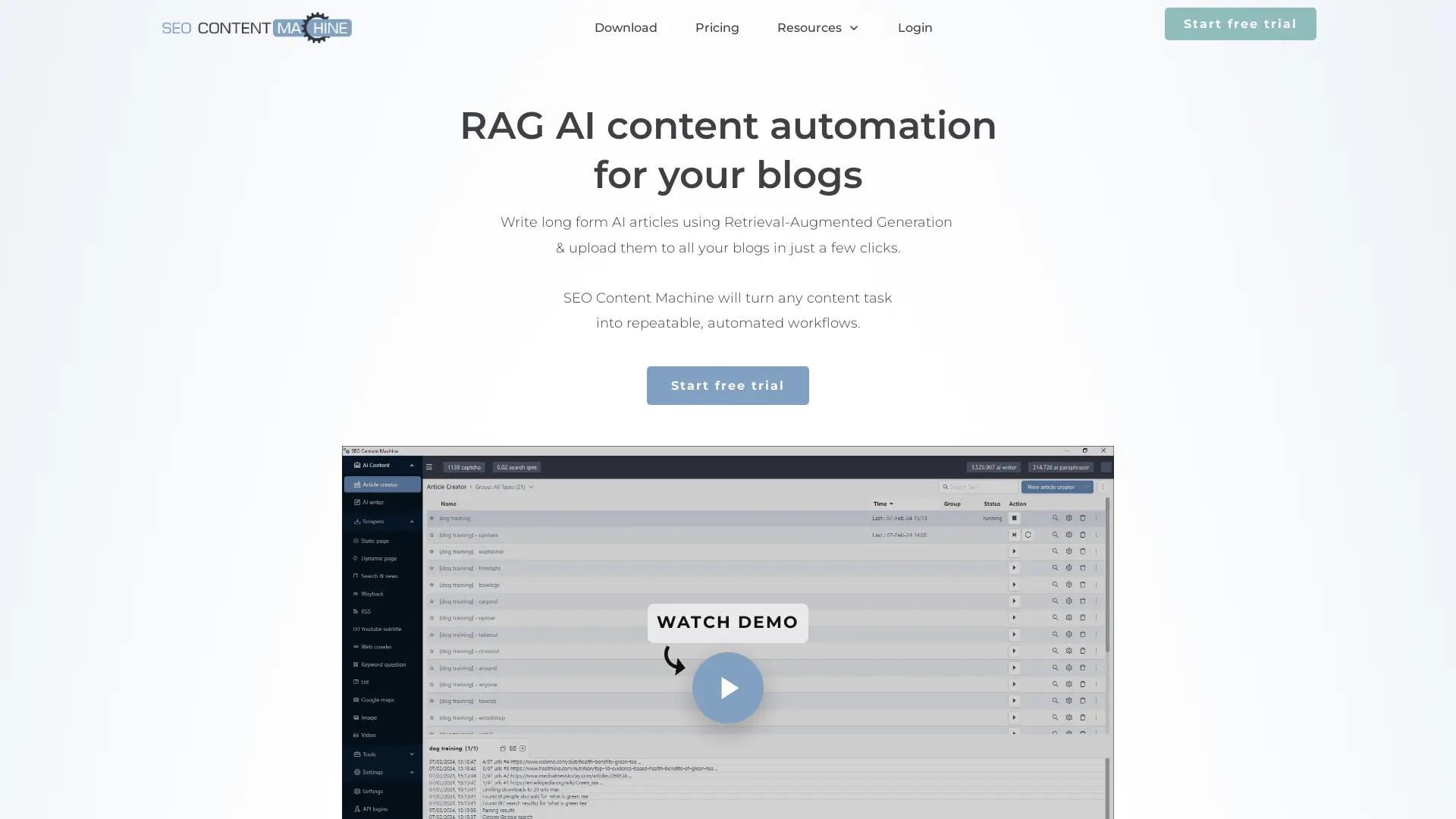 SEO Content Machine AI screenshot