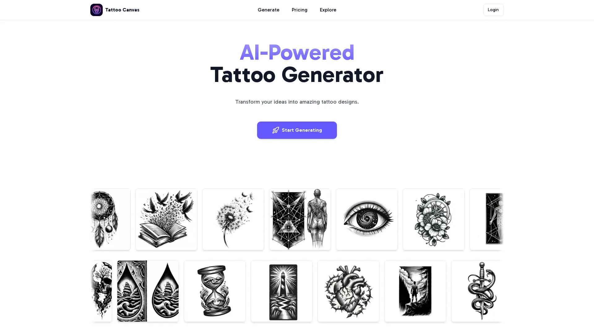 Tattoo Canvas screenshot