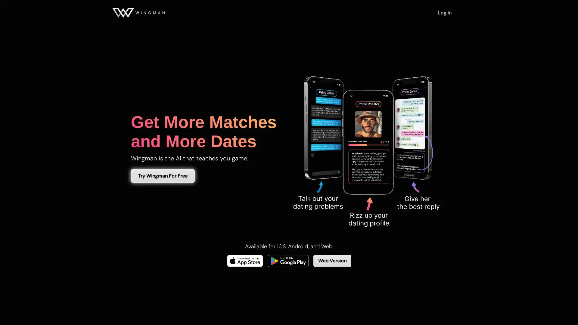 Wingman - AI Dating Coach screenshot