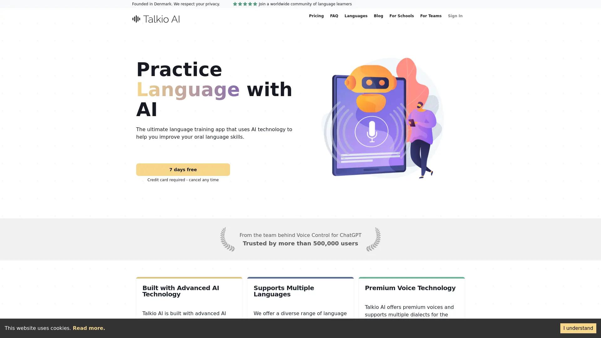 Talkio AI screenshot