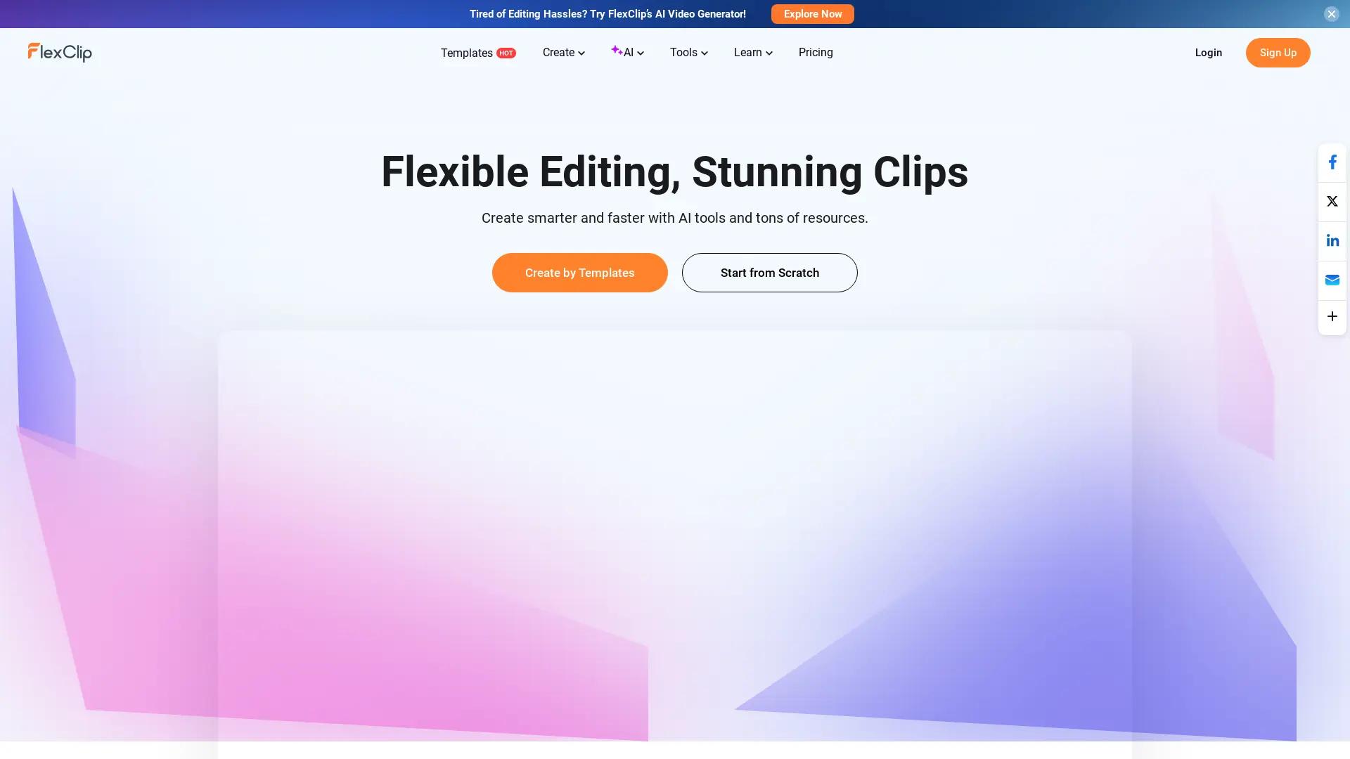 FlexClip screenshot