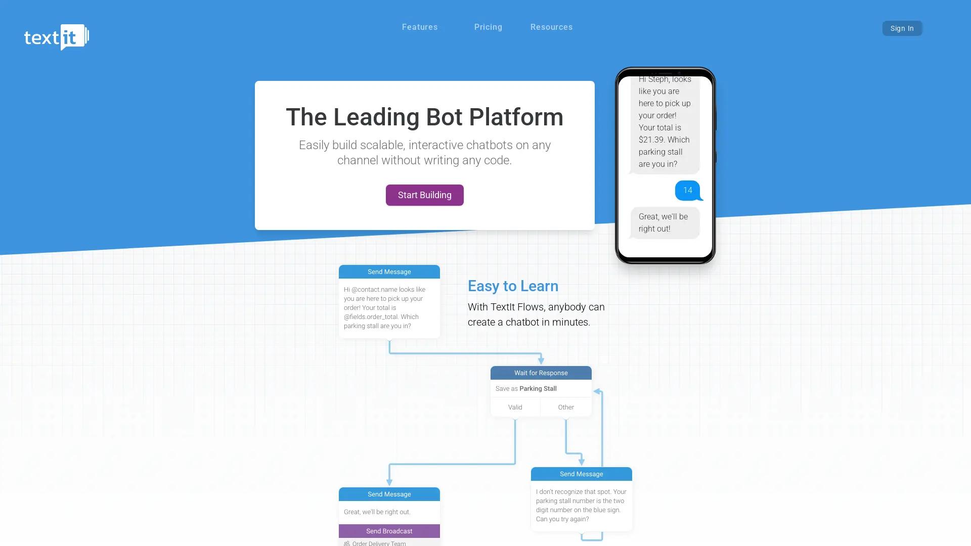 Textit.In screenshot