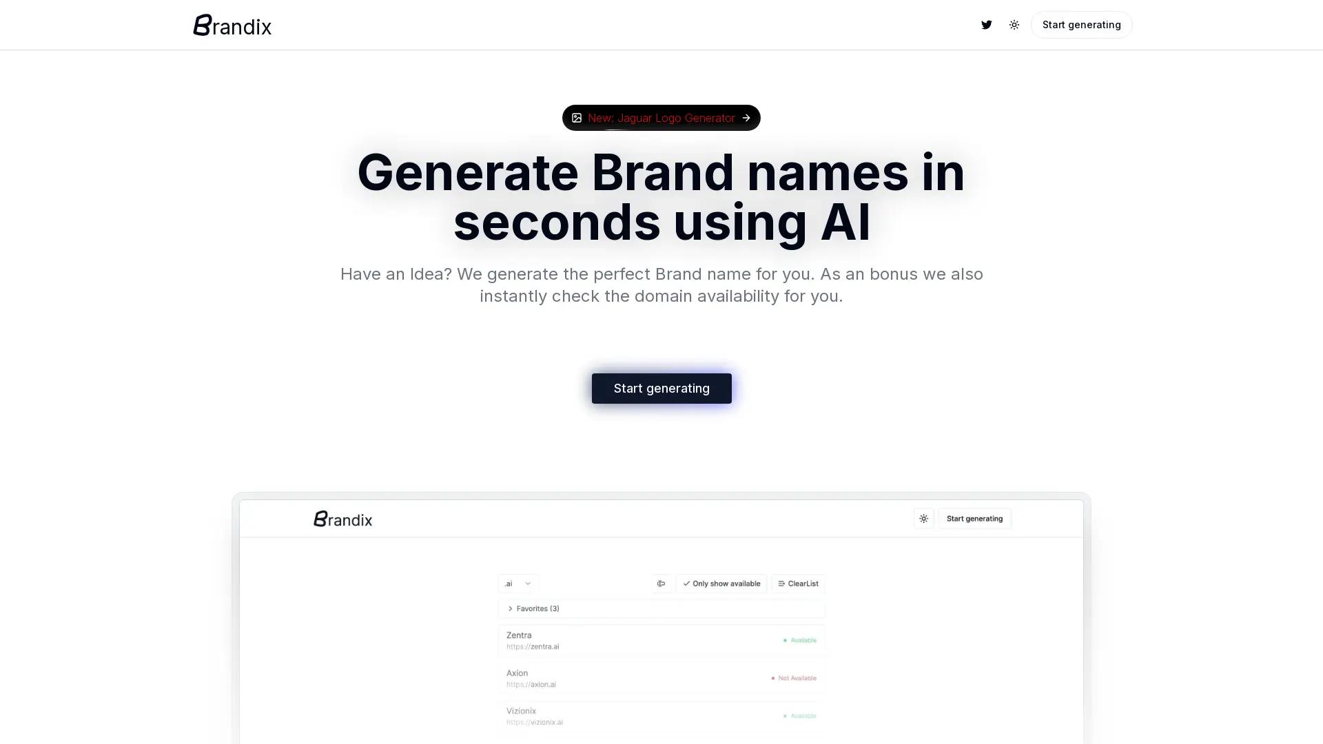 Brandix AI screenshot
