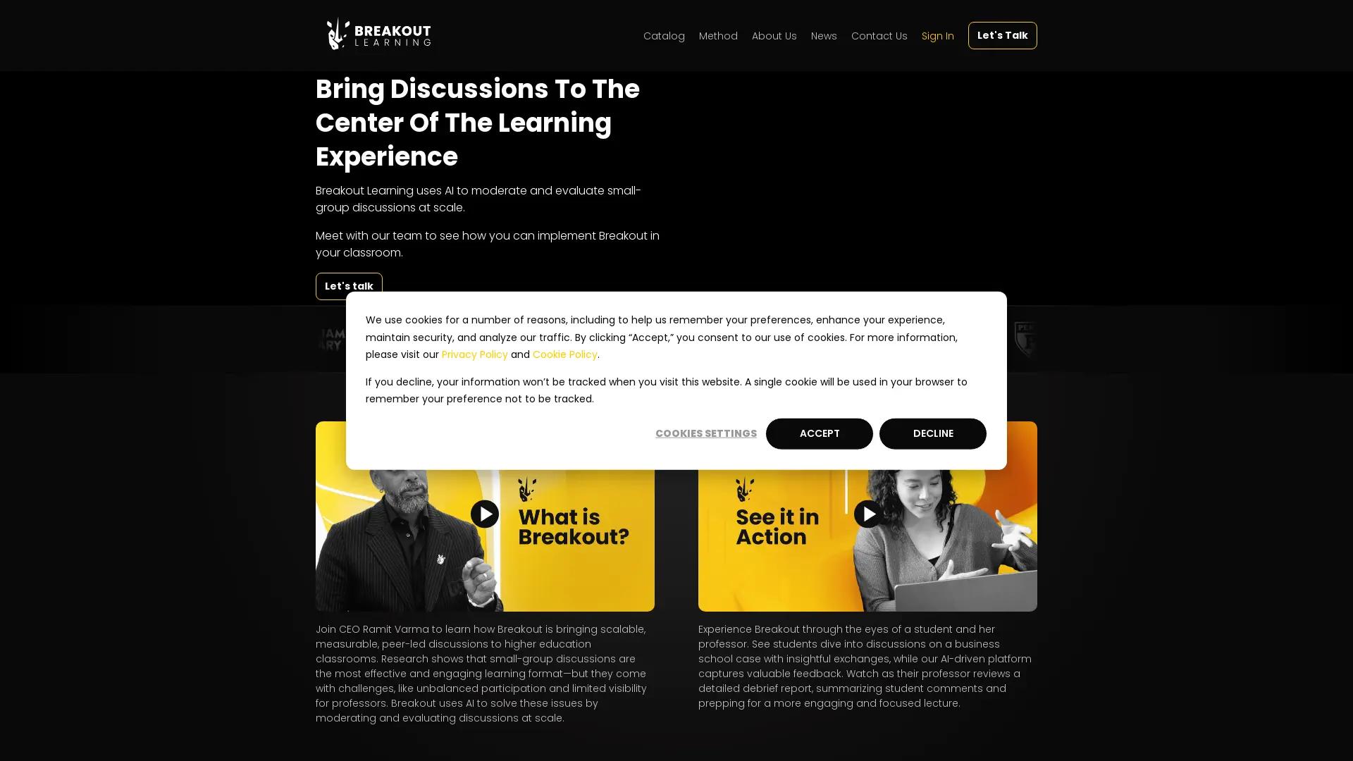 Breakout Learning screenshot