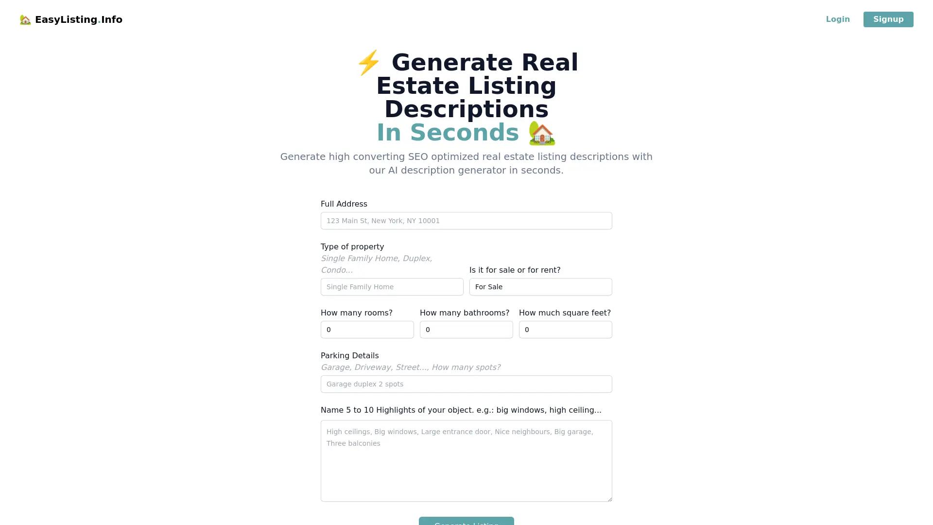 Easylisting screenshot