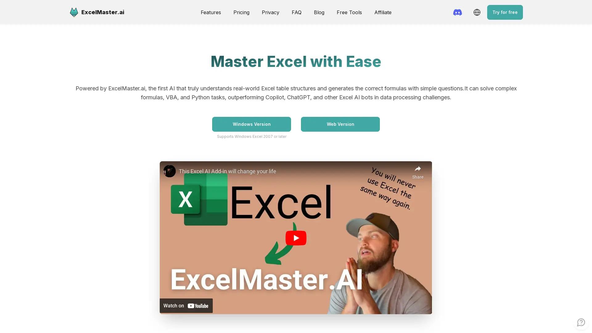 ExcelMaster.ai screenshot