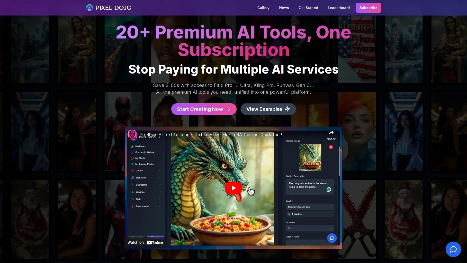 PixelDojo screenshot