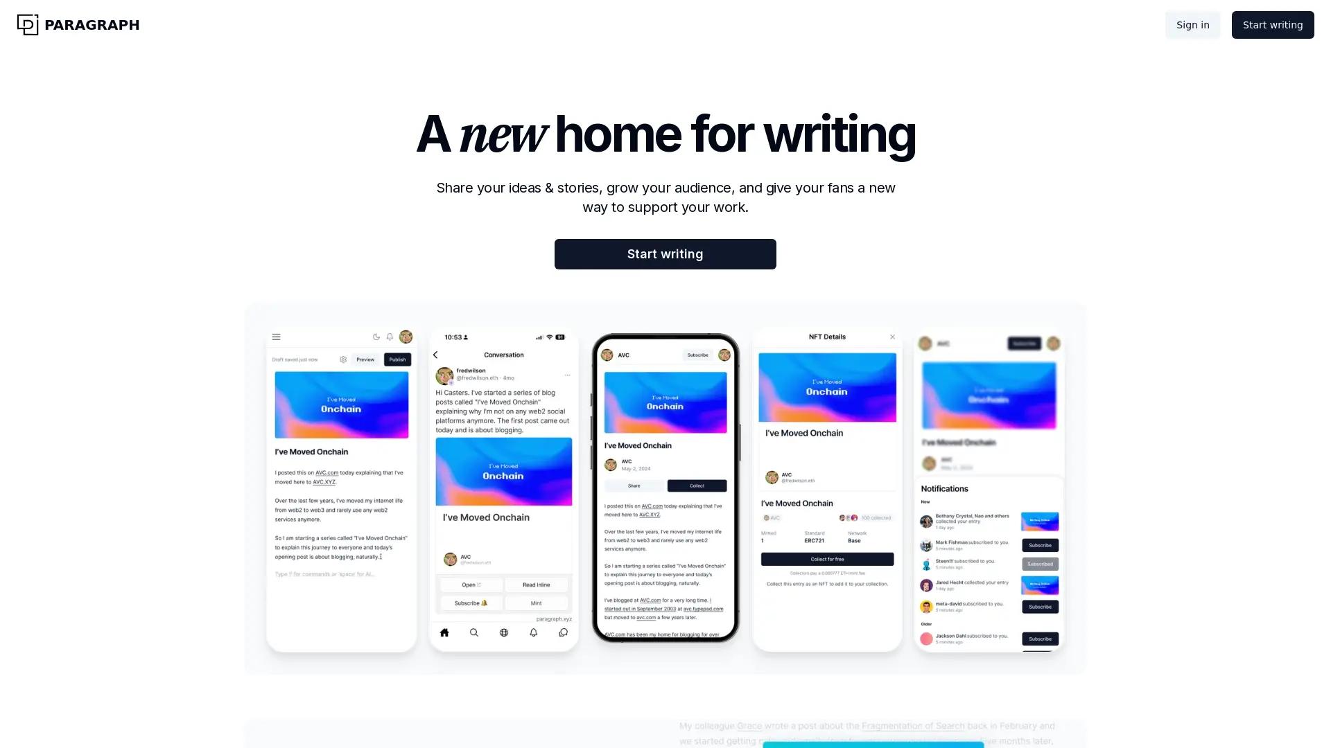 Paragraph screenshot