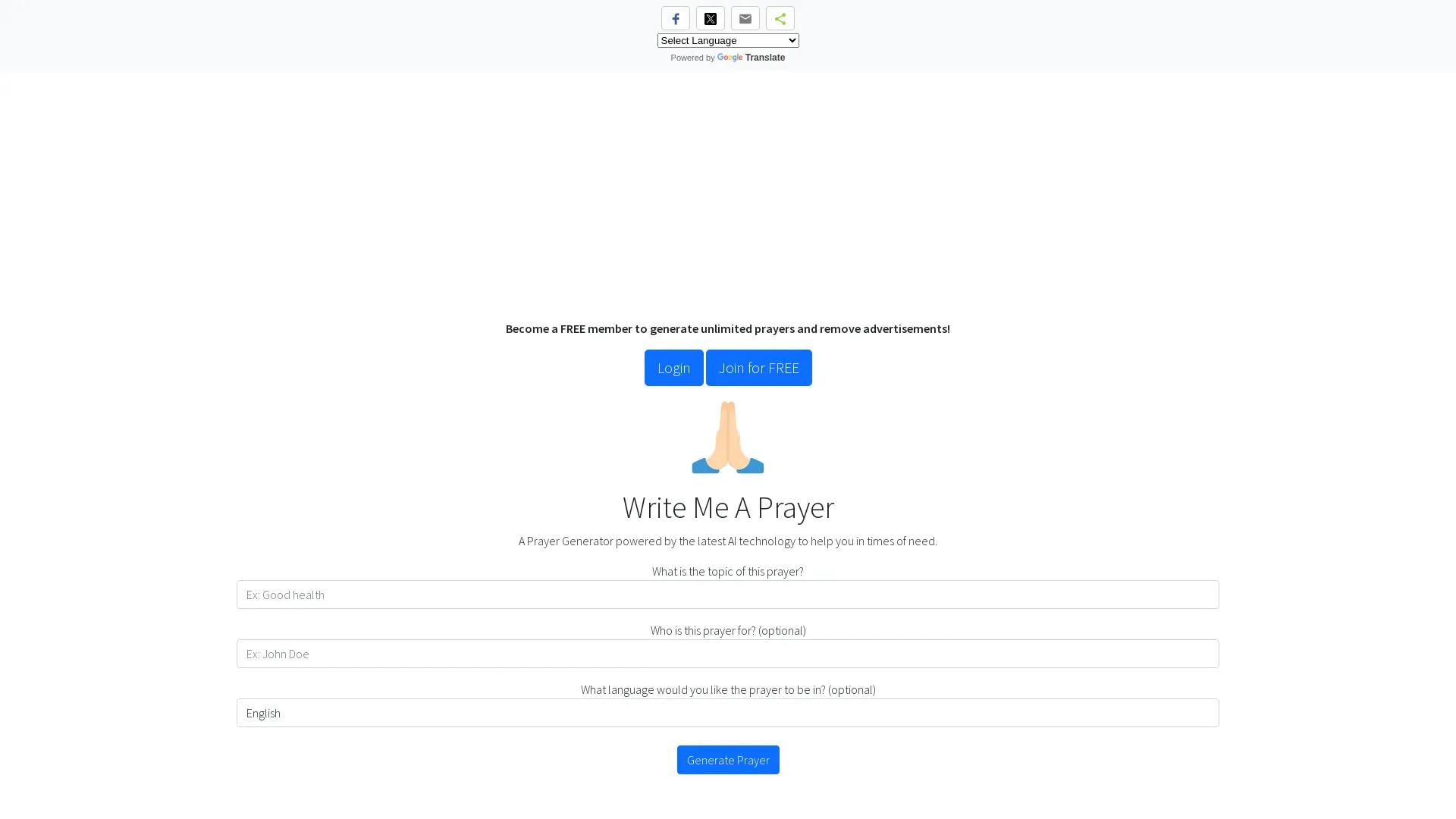 Write Me A Prayer screenshot