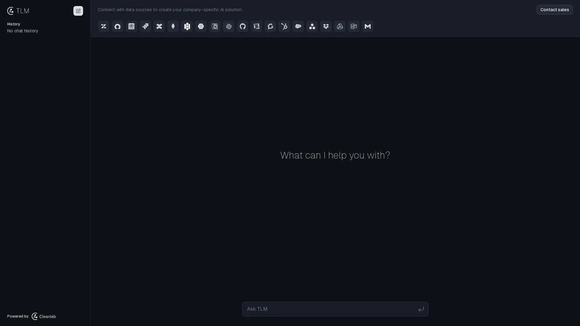 Cleanlab Trustworthy Label Model (TLM) Playground screenshot
