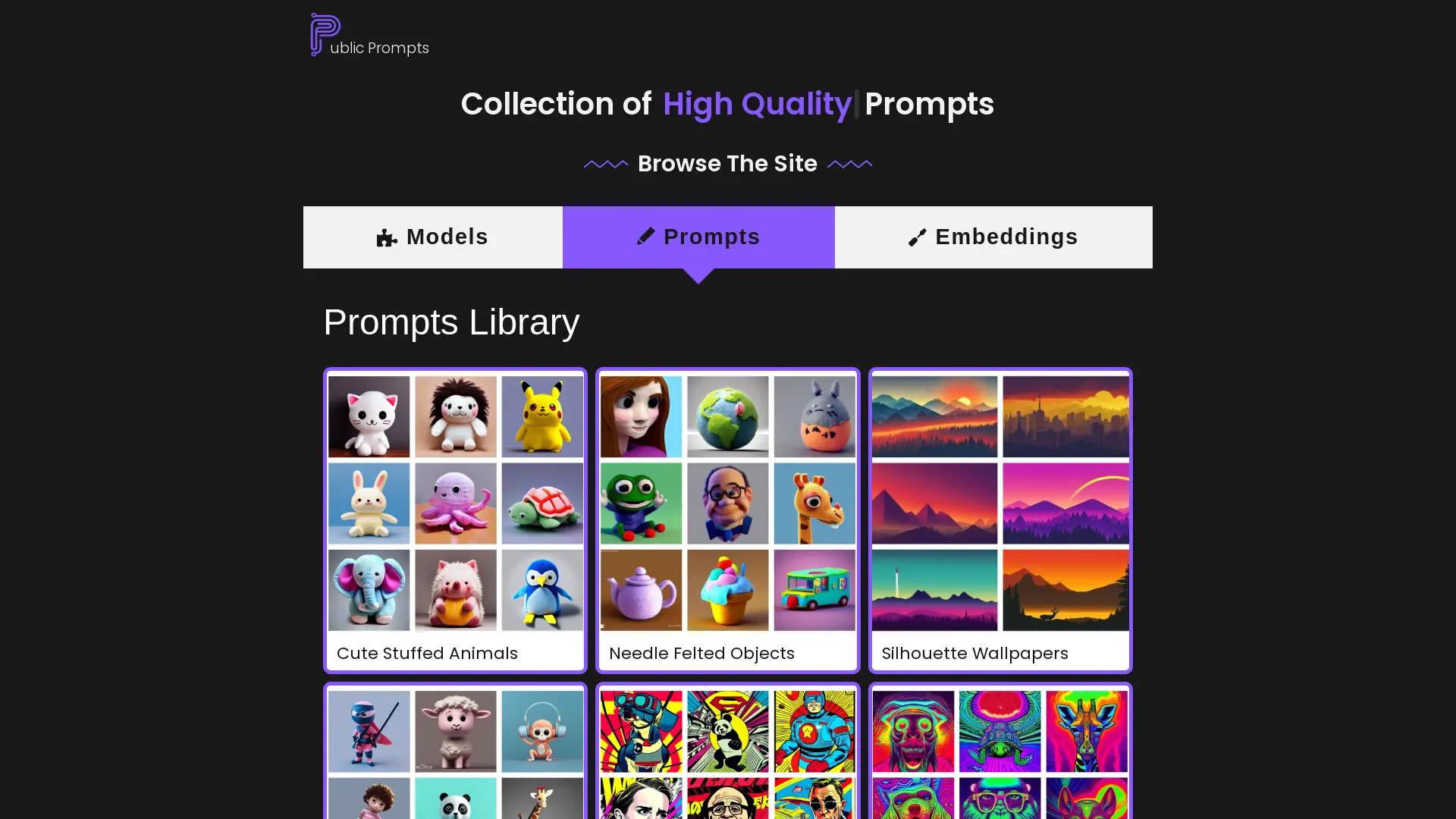 Public Prompts screenshot