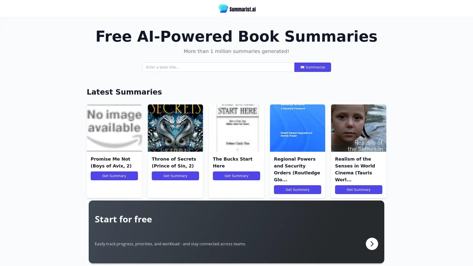 Summarist screenshot