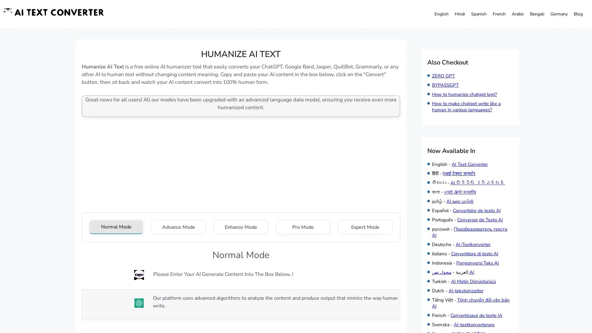 Humanize Ai Text screenshot